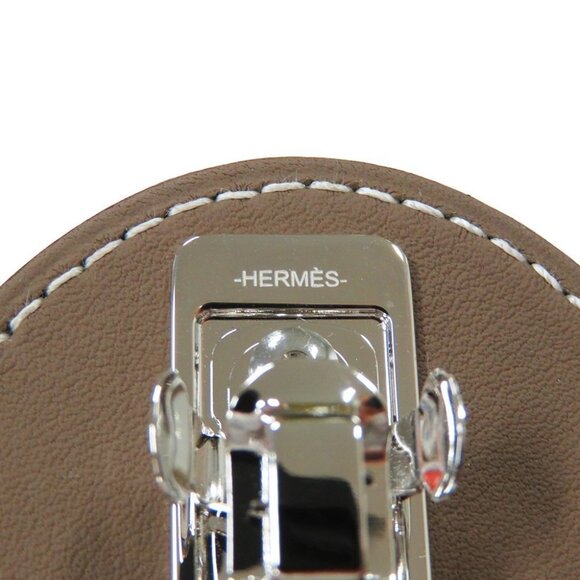 HERMES Evelyne Barrette Size GM Swift Leather Etoupe - Picture 8 of 8